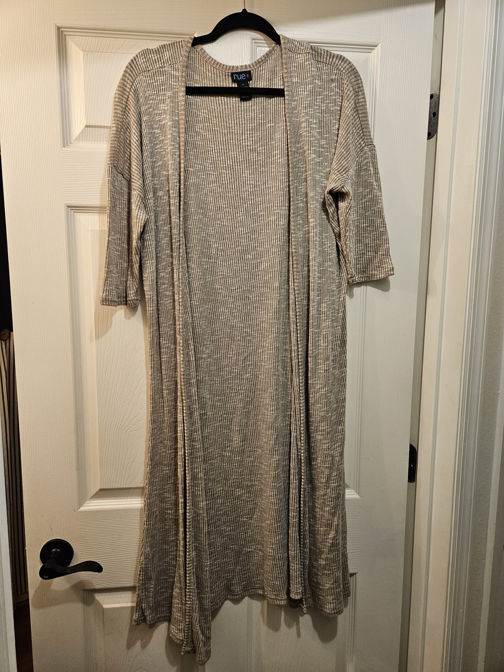 Rue21 Beige Ribbed Long Cardigan Size 1X